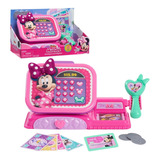 Caja Registradora Minnie Mouse Con Sonidos Y Accesorios Mimi Color Rosa