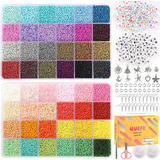 Kit De Mostacillas Checa 48 Colores Surtidos + Accesorios