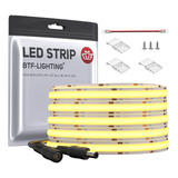 Btf-lighting Fcob Cob - Tira De Luz Led Flexible De Alta Den