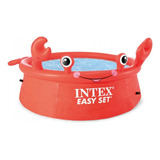 Piscina Inflable Redondo Intex Easy Set 26100 886l Roja