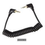 Cable Auxiliar Audio Espiral 36cm (1metro Estirado) Plug 3.5