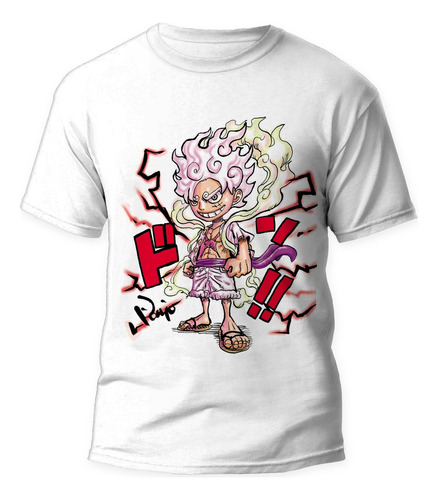 Playera Anime Manga One Piece Monkey D Luffy Gear 5 #2728