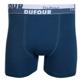 Boxer Algodón Y Lycra Elástico Visible Pack X4 Dufour 12024