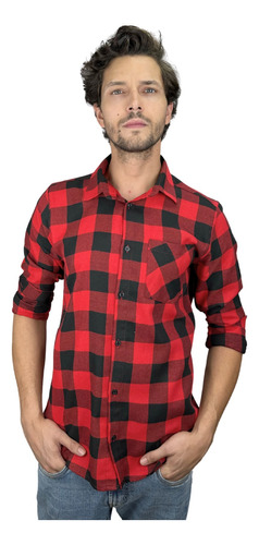 Camisa Social Masculina Manga Longa - Xadrez De Flanela