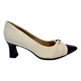 Sapato Piccadilly Feminino Scarpin Salto Baixo Confortavel 