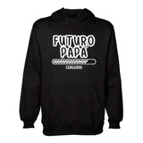 Buzo Canguro Frase Futuro Papa En Proceso Barra Hoodie