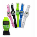 Reloj Calculadora Pulsera Por Mayor X5 Colores Mayorista