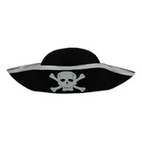 Chapéu Pirata Infantil Carnaval Fantasia Cosplay Halloween Cor Preto