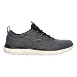 Tenis Lifestyle Skechers Summits Louvin - Gris-negro