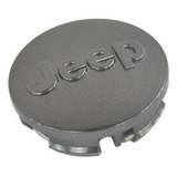 Tapón Centro Rin Gris Metalico Logo  Jeep  Cj7 Jeep 74/18