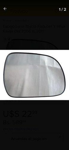 Espejo Luna Toyota Fortuner Y Hilux Kavak Del 2006 Al 2011rh Foto 3