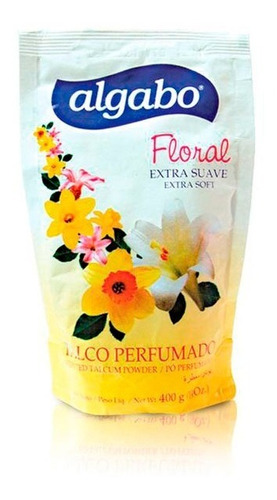 10 Repuesto Talco Perfumado Floral Algabo 400 Gr ( Mayorista