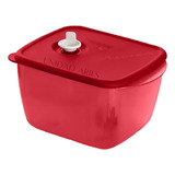 Recipiente Microondas Crystal Lux Cuadrado 1.5l Tupperware