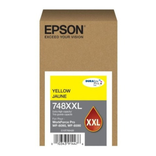 Tinta Epson 748xxl Yellow Impresoras Wf-6090 Wf-6590 69ml