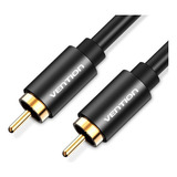 Cabo De Áudio Coaxial Rca Para Rca De Alta Qualidade Vention De 2 M