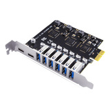 Tarjeta De Expansión Pci-e Usb 3.2 Y C Pcie A Control Usb