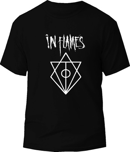 Camiseta In Flames Rock Metal Tv Tienda Urbanoz