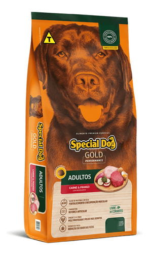 Ração Special Dog Gold Performance Adultos 15kg Carne Frango