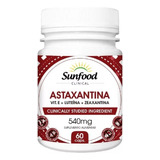 Astaxantina Zeaxantina Luteína Vit. E 540 Mg 60 Cáps.sunfood