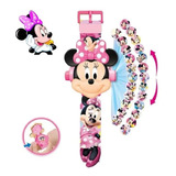 Reloj Minnie Mouse Proyector Infantil 24 Imagenes