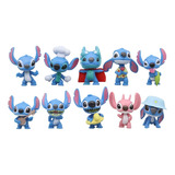 Set De 10 Figuritas De Stitch / Figuras De Acción