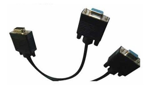 Cable Vga Splitter 2 Vga Negro Dblue 03-dbcvgaf09