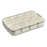 Caja Para Almacenar Refrigerador, Bandeja Rejilla Blanca 8