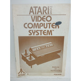 Manual Console Video Game Atari 2600 Original Frete Grátis 