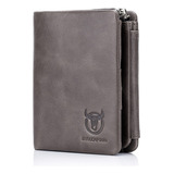 Monedero Hombre Bullcaptain Cartera Trifold Piel Genuina B