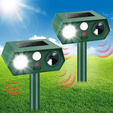 Repelente Animal Solar Con Sensor De Movimiento Y Luz Led Co