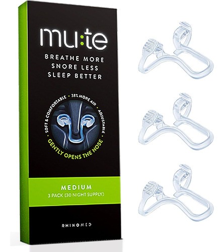 Dilatador Nasal Para Reduccion Ronquidos Rhinomed Mute X 3