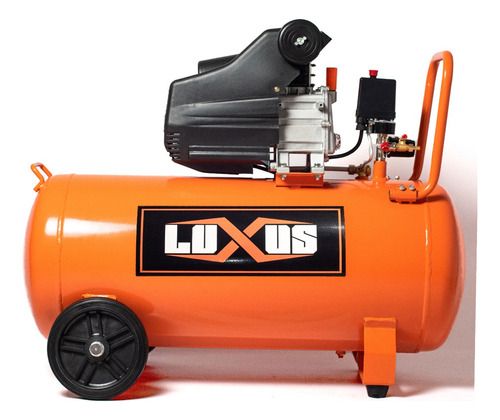 Compresor De Aire Eléctrico Portátil Luxus Eg-ac2100 Monofásico 100l 2.5hp 220v 50hz Naranja