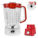 Copo De Liquidificador Mondial L-850 L-900w Cristal Vermelho