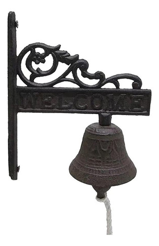 Campana Fierro Para Puerta Welcome