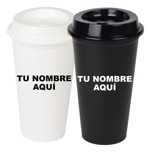 Paquete De 2 Vasos Cafetero Starbucks Personalizados 16oz