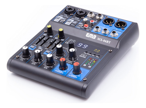 Emb Mx06bt 99 Dsp 6-channel Audio Mixer Consola De Mezcla Mp