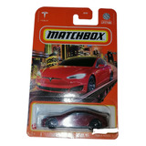 Tesla Model S Rojo Matchbox 1/64 Matchbox Metal 