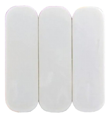 Tope Autoadhesivo Rectangular Blanco Pack X 15 Topeform