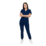 Uniforme Quirurgico Jogger Mujer Antifluidos Azul Marino