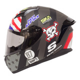 Casco Para Moto Talla M Certificado Hoonicorn Negro Matte