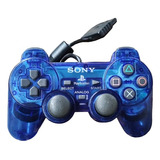 Control Para Ps2 Edición Blue Original Jalando Al 100%