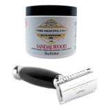 The Shaving Co Kit Crema De Afeitar Sandalo Rastrillo Negro