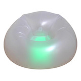 Puff Inflable Con Luces Led Y Control Remoto