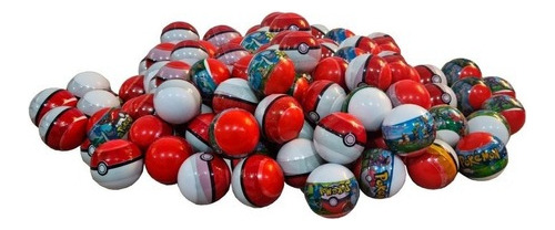 60 Un Mini Pokebola Com Miniaturas Pokémon Lacrada Surpresa