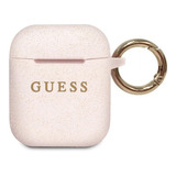 Funda Case Guess Rosa Silicon Compatible Con AirPods 2