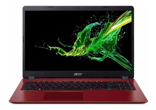Laptop Acer Aspire 3 Intel 13 8gb 256gb Ssd Quad Core Rojo