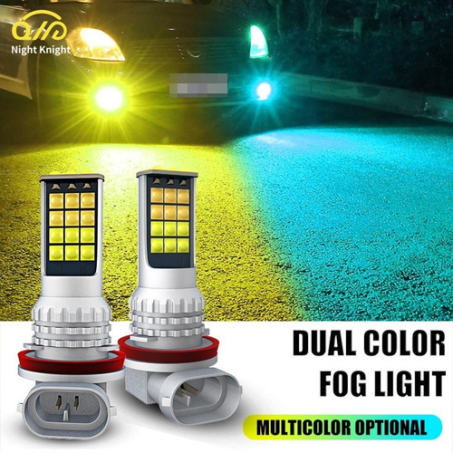 Luz Antiniebla Led Doble Color H3 H4 H7 H11 H16 90059006p13w