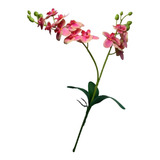 Mini Orquídea De Silicone Com Folhas E Raízes Arranjos Flor