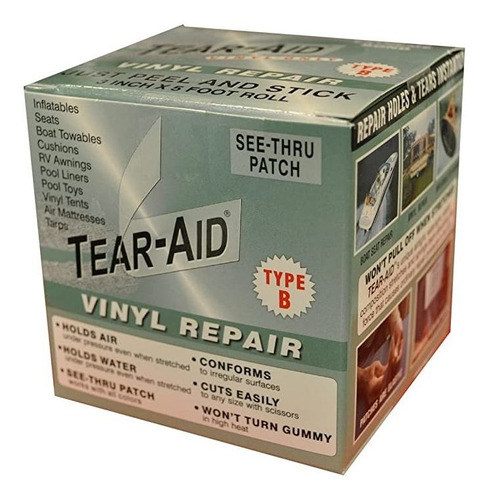 Tear-aid Vinyl Repair Kit Patch Tipo B