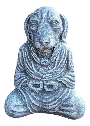 Perro Buda Meditación Perro Estatua Jardín Al Aire Libre Scu